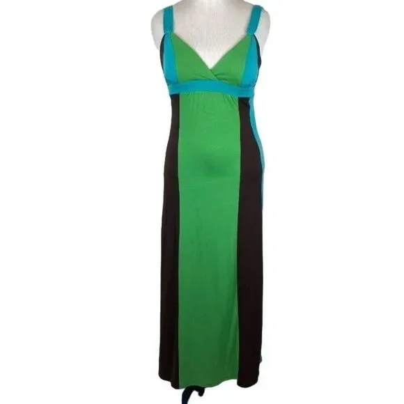 Beautiful XOXO bright color maxi dress- size S - Picture 3 of 9